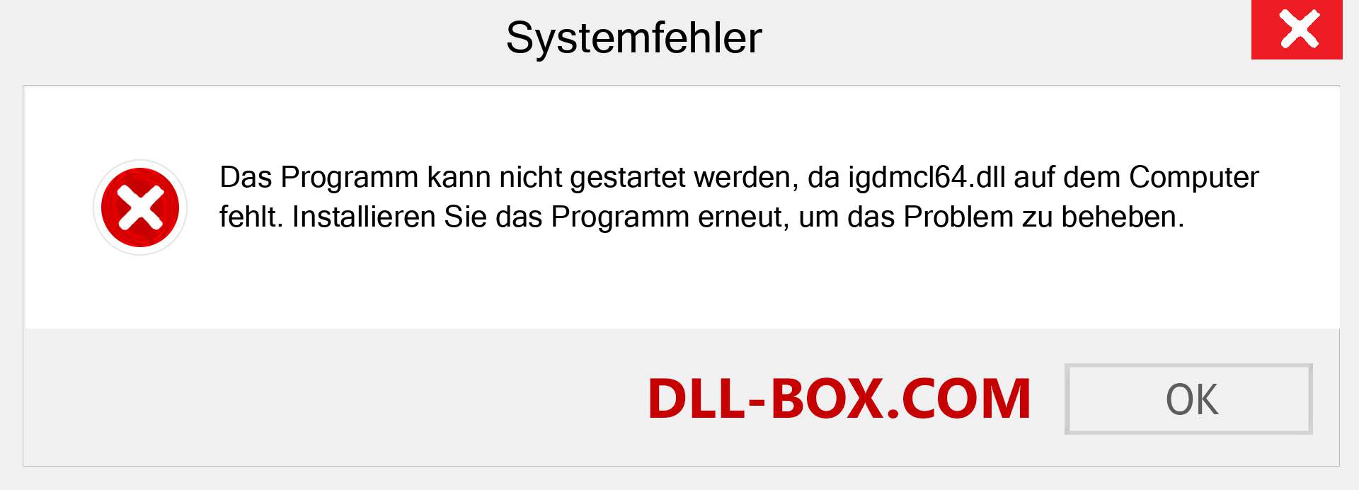 igdmcl64.dll-Datei fehlt?. Download für Windows 7, 8, 10 - Fix igdmcl64 dll Missing Error unter Windows, Fotos, Bildern