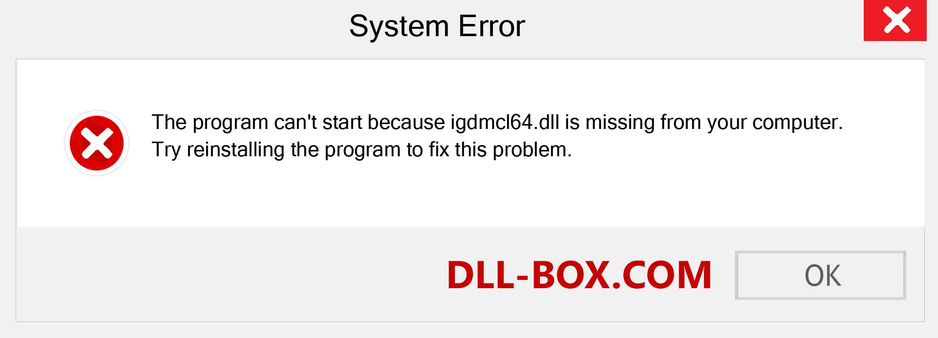  igdmcl64.dll file is missing?. Download for Windows 7, 8, 10 - Fix  igdmcl64 dll Missing Error on Windows, photos, images