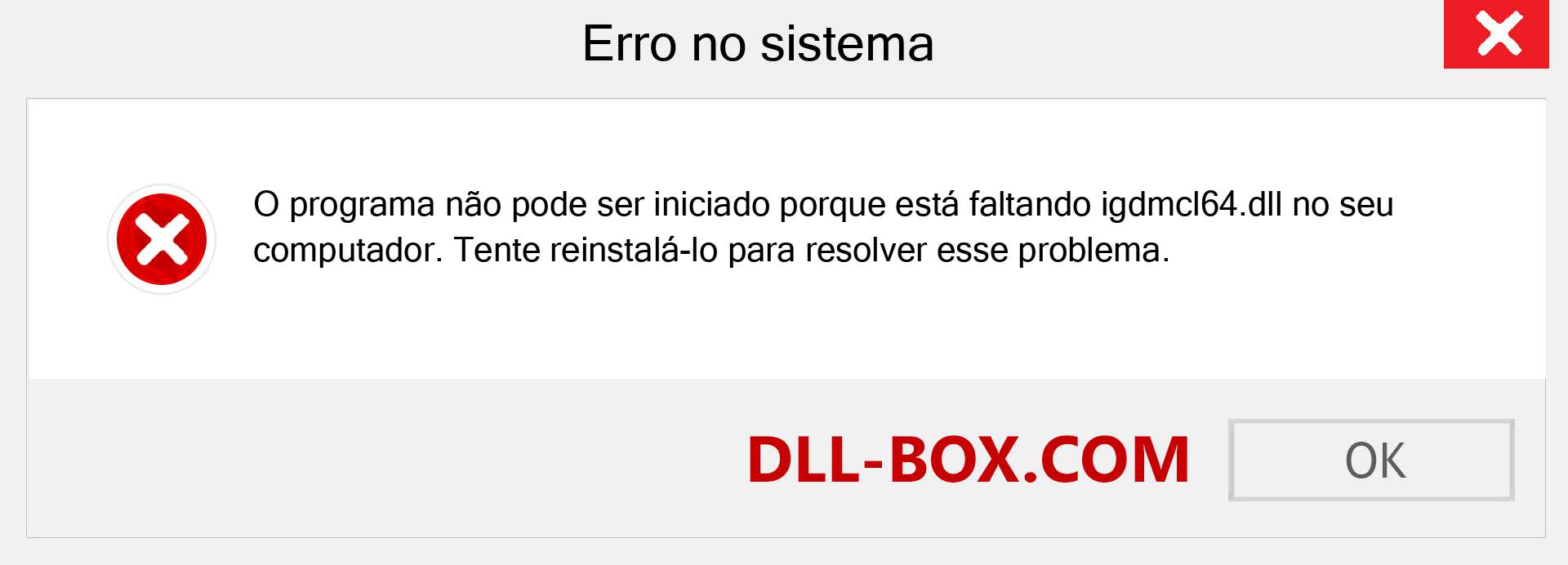 Arquivo igdmcl64.dll ausente ?. Download para Windows 7, 8, 10 - Correção de erro ausente igdmcl64 dll no Windows, fotos, imagens